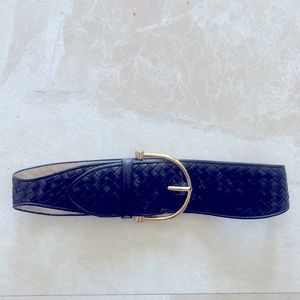Bottega Veneta leather black belt